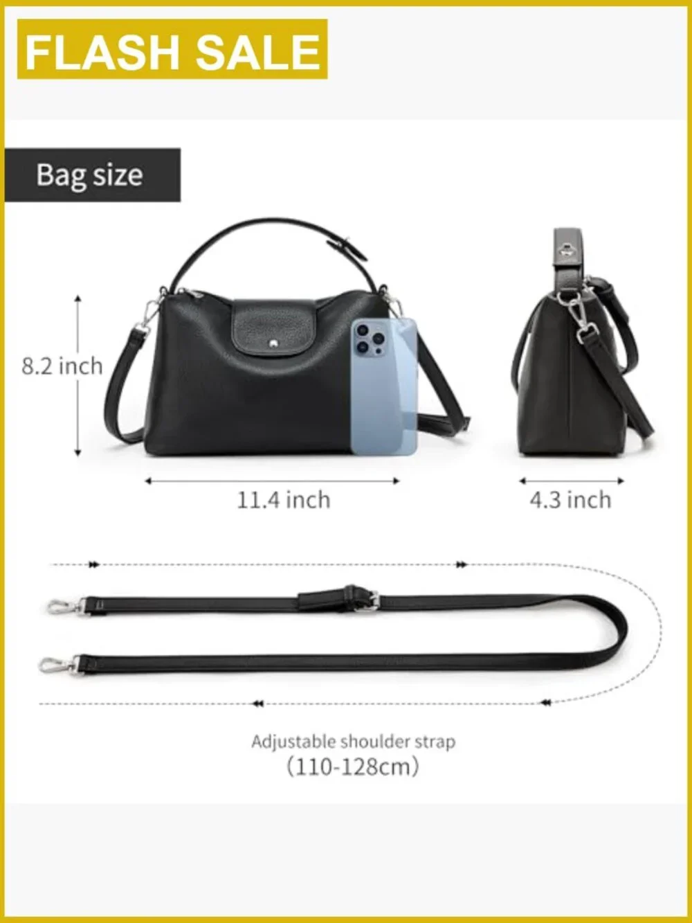 Soft Vegan Leather Hobo Bag Crossbody Purse Satchel Top Handle Shoulder